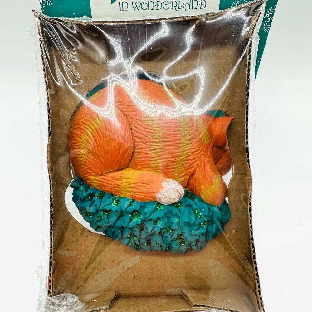 Department 56 Alice in Wonderland Cheshire Cat 1993 Christmas Ornament NIB VTG